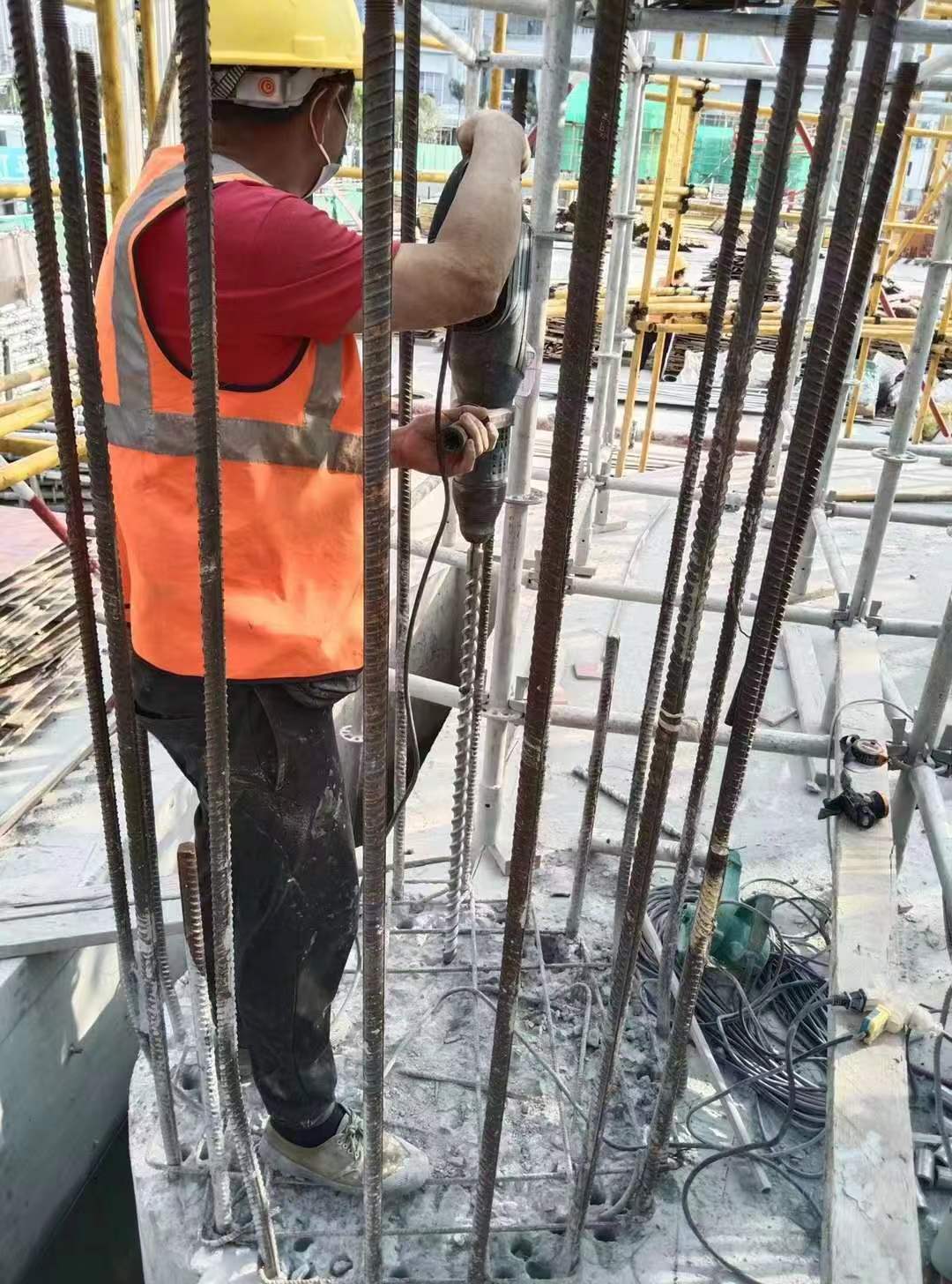 庆城增大截面法加固框架柱施工方案